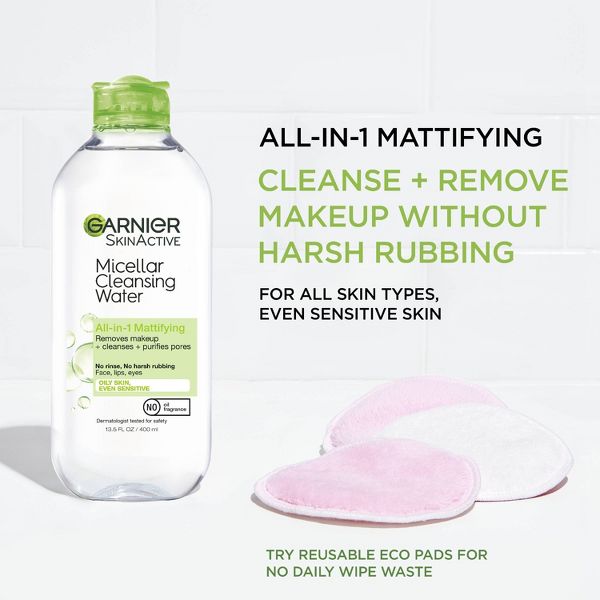 Garnier Mattifying Micellar Water Makeup Remover for Oily Skin - 13.5 fl oz