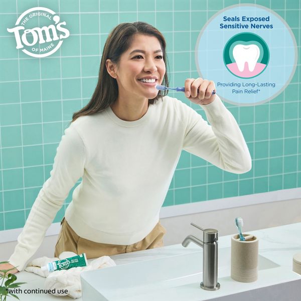 Tom’s of Maine Sensitive Plus Rapid Relief Fluoride Free Toothpaste - Gentle Mint - 4.5oz
