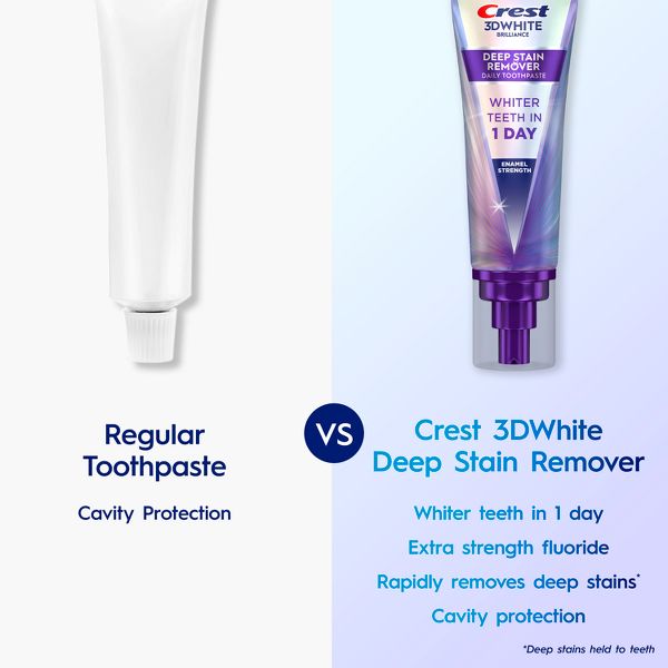 Crest 3D White Deep Stain Remover Enamel Strength - 3.1oz