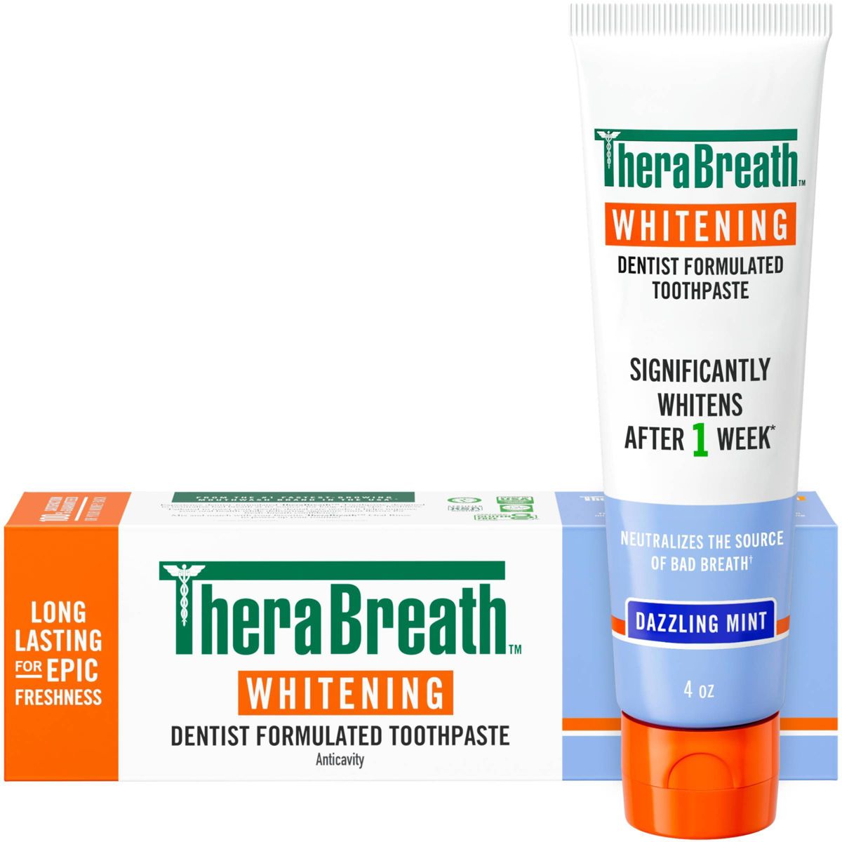 TheraBreath Whitening Toothpaste - 4oz