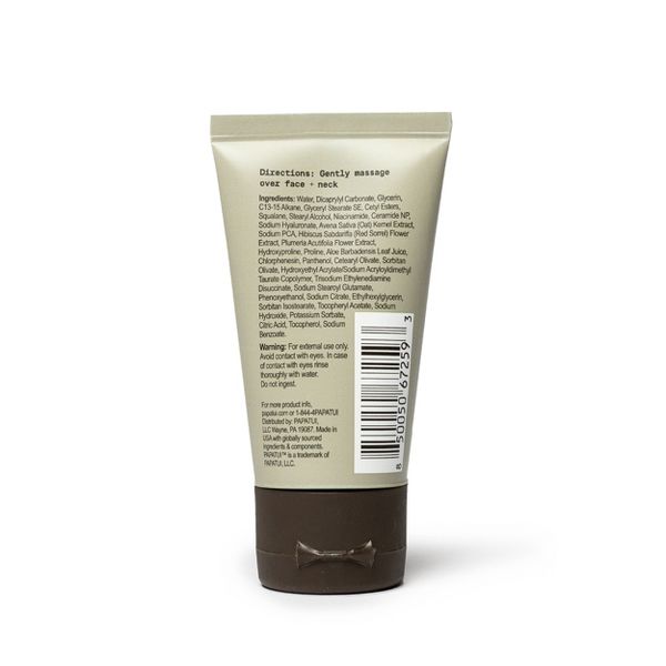 Papatui Restoring Niacinamide and Hyaluronic Acid Paraben-Free Men's Face Moisturizer - Travel Size - 1 fl oz