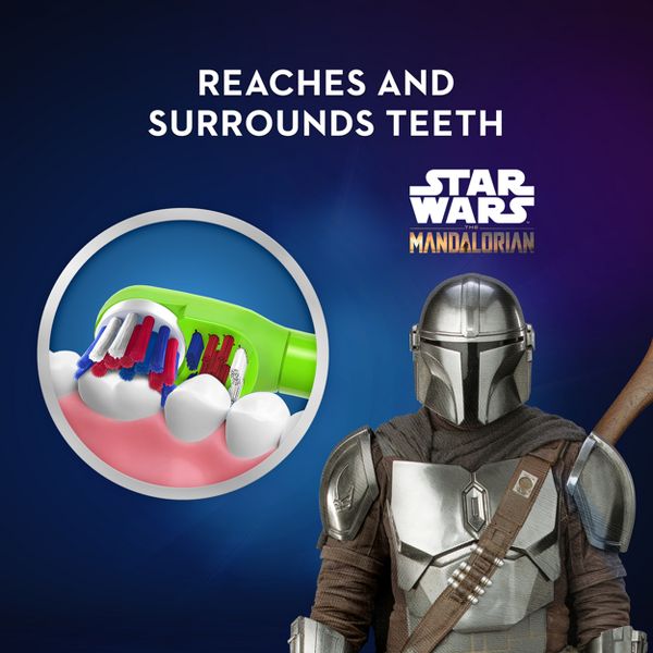 Oral-B Star Wars The Mandalorian Kids' Battery Electric Toothbrush Soft