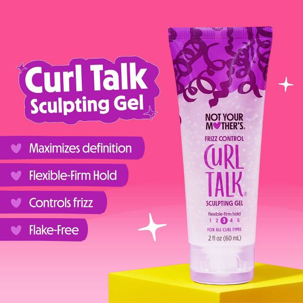 Not Your Mother's Curl Talk Sculpting Gel - 6 fl oz: Curl Enhancing, All Hair Types, Paraben-Free, Silicone-Free