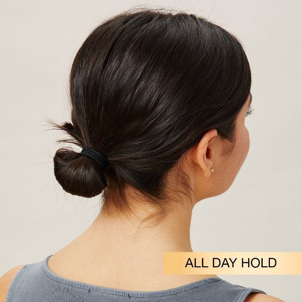scünci No Damage 2X Stronger Elastic Hair Ties - Black - All Hair - 4mm - 18pcs