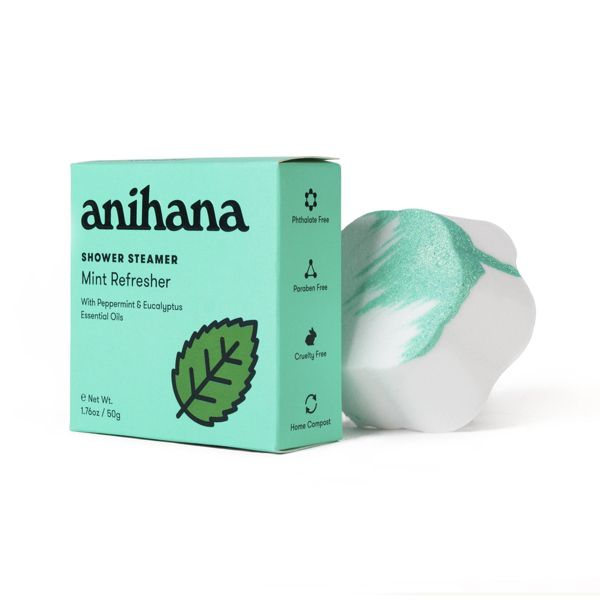 anihana Aromatherapy Essential Oil Mint Refresher Peppermint and Eucalyptus Shower Steamer - 1.76oz
