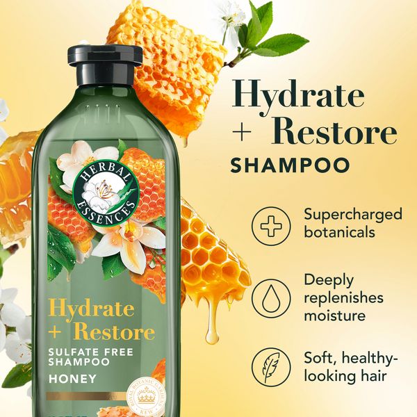 Herbal Essences Honey Sulfate Free Moisturizing Shampoo, For Dry Hair - 13.5 fl oz