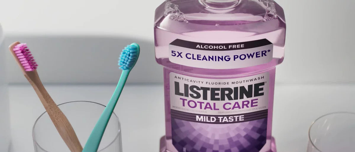 Listerine Total Care Anticavity Fluoride Intense Mouthwash - Mint - 500ml