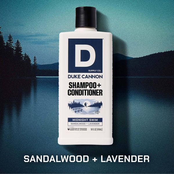 Duke Cannon Supply Co. 2-in-1 Shampoo and Conditioner - Midnight Swim - 14oz
