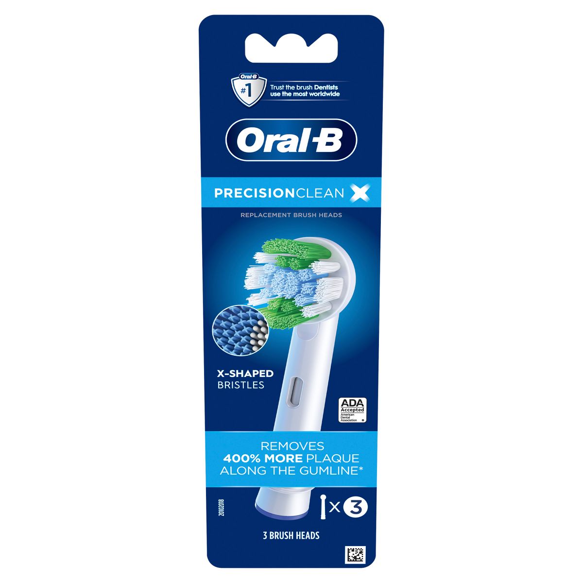 Oral-B Precision Clean X-Filament Replacement Brush Heads - 3ct