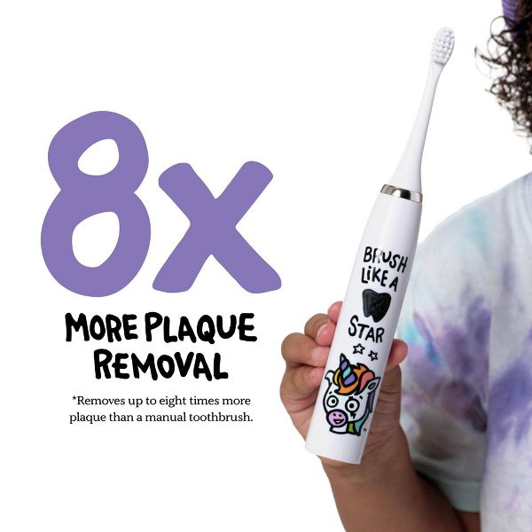 Made by Dentists Kids' Rechargeable Electric Toothbrush with 3 Toothbrush Heads - Unicorn