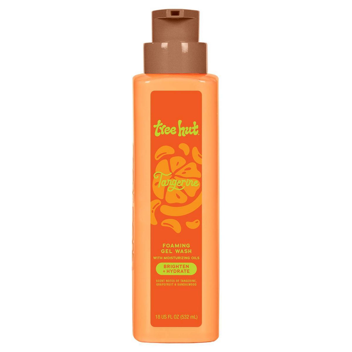 Tree Hut Foaming Gel Body Wash - Tangerine - 18 fl oz