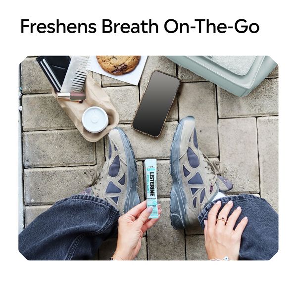 Listerine On-The-Go Cool Mint Mouthwash Packets - Alcohol-Free - 0.33 fl oz/5ct