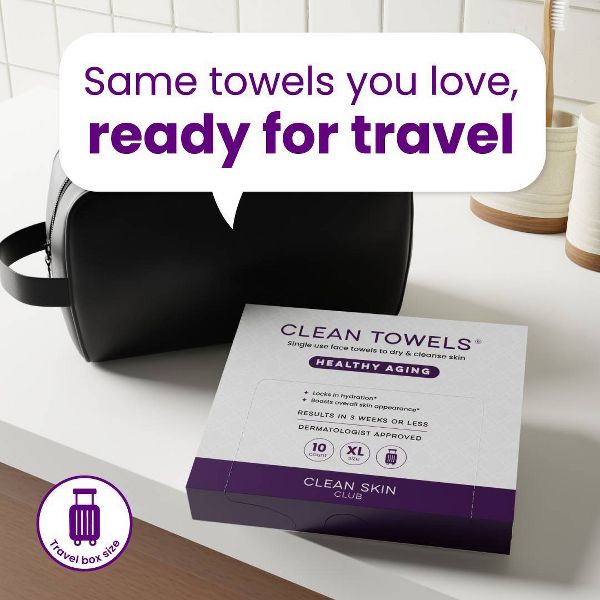 Clean Skin Club Healthy Aging Towels - XL - 10ct