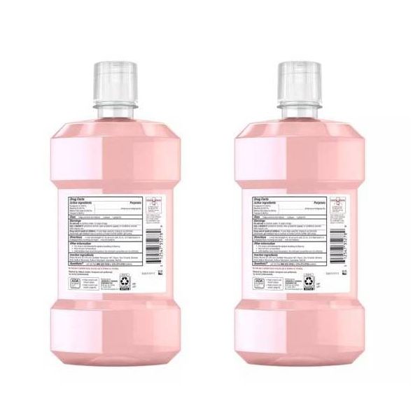Listerine 2 Pack/1L Each Clinical Solutions Gum Health Mouthwash for Antigingivitis and Antiplaque