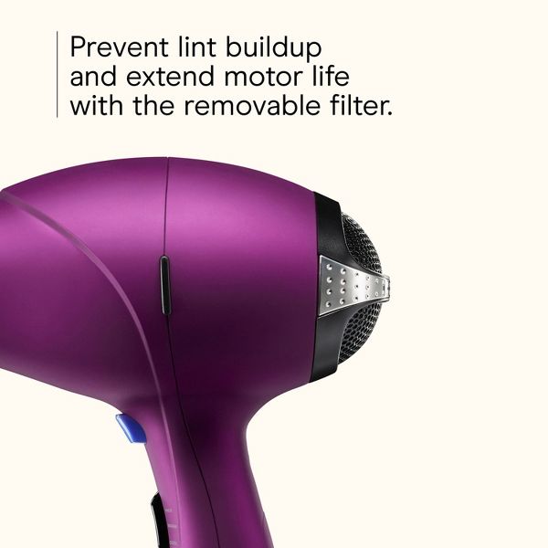INFINITI PRO CONAIR Magenta Quick Styling Salon Hair Dryer - AC Motor, 1875 Watts