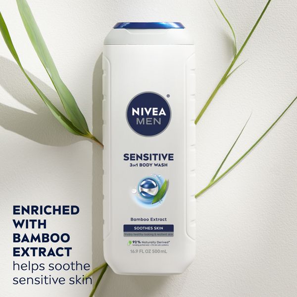 Nivea Men Sensitive Body Wash with Bamboo Extract - 16.9 fl oz