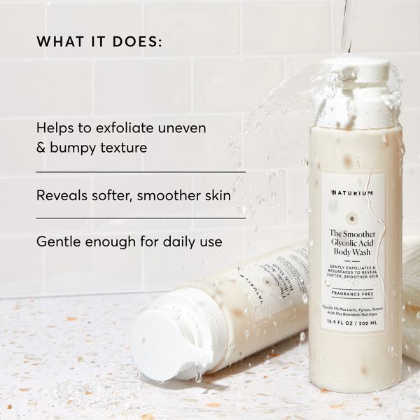 Naturium The Smoother Glycolic Acid Exfoliating Body Wash - 16.9 fl oz