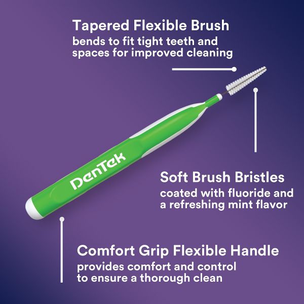 DenTek Easy Brush Plaque Control Interdental Toothbrush - 16ct