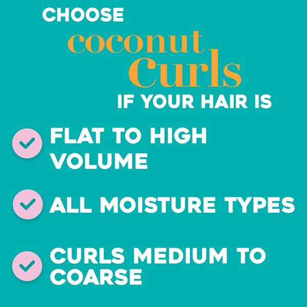 OGX Locking + Coconut Curls Decadent Creamy Mousse - 7.9oz