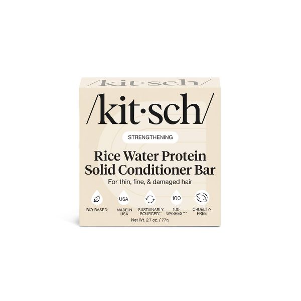 Kitsch Rice Water Protein Strengthening Solid Conditioner - 2.7oz