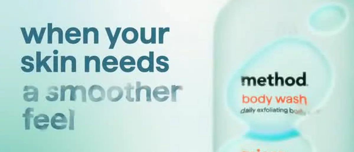 Method Micro Buffing Body Wash Tonic with Bamboo Dust, AHA and PHA - Lavender, Eucalyptus and Rose - 17 fl oz