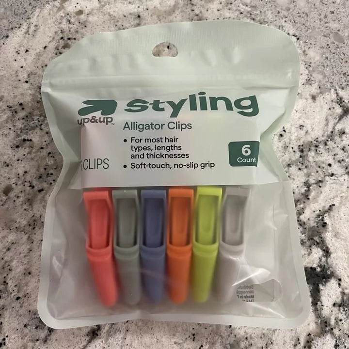 Hair Sectioning Plastic Alligator Clips - 6pc - Assorted colors - up&up™