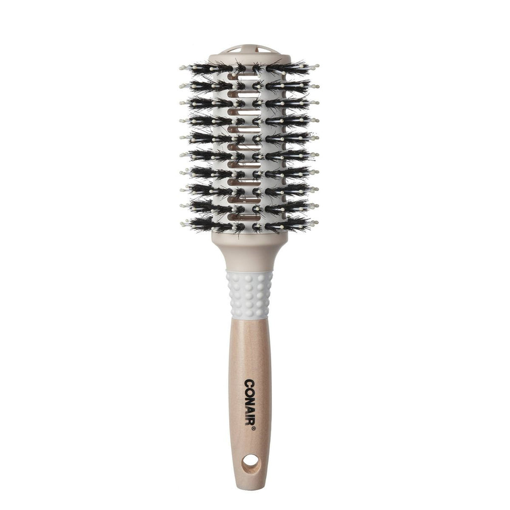 Conair Shines & Smooths Blow Dry Boar & Nylon Bristle Round Hair Brush - Large Barrel
