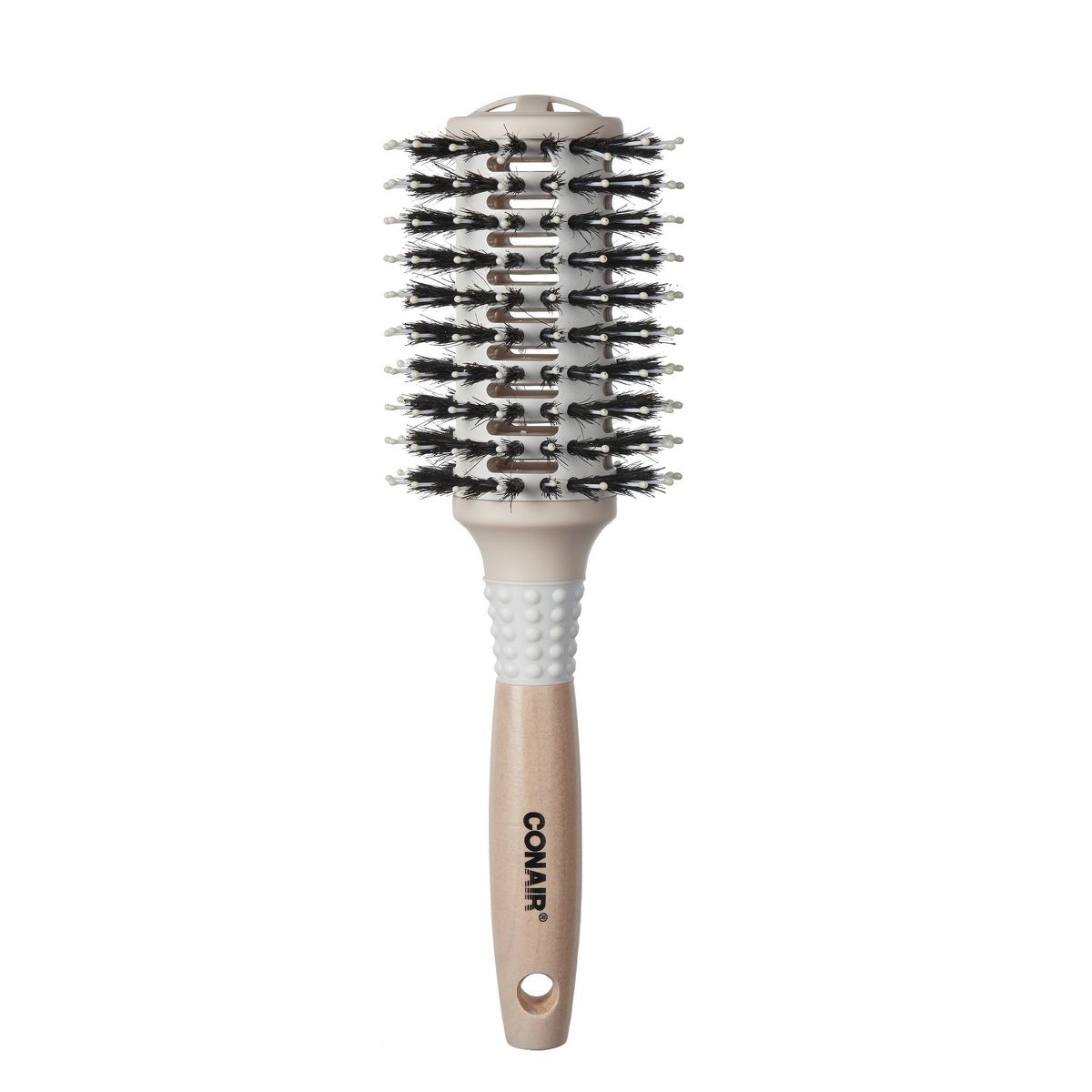 Conair Shines & Smooths Blow Dry Boar & Nylon Bristle Round Hair Brush - Large Barrel