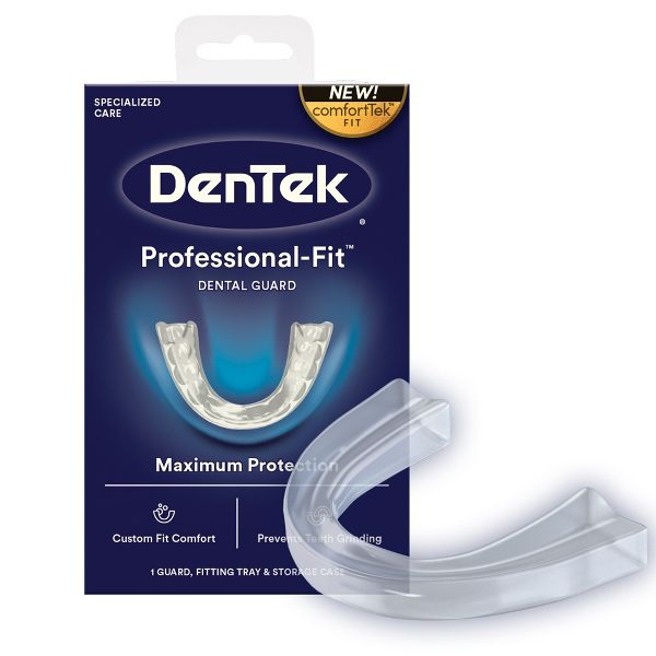 DenTek Professional-Fit Dental Guard for Nighttime Teeth Grinding with Guard, Fitting Tray, & Storage Case