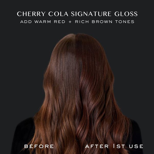 Kristin Ess Hair Gloss in Cherry Cola for Warm Red Brown Hair - Semi Permanent Dye + Toner - 4 fl oz