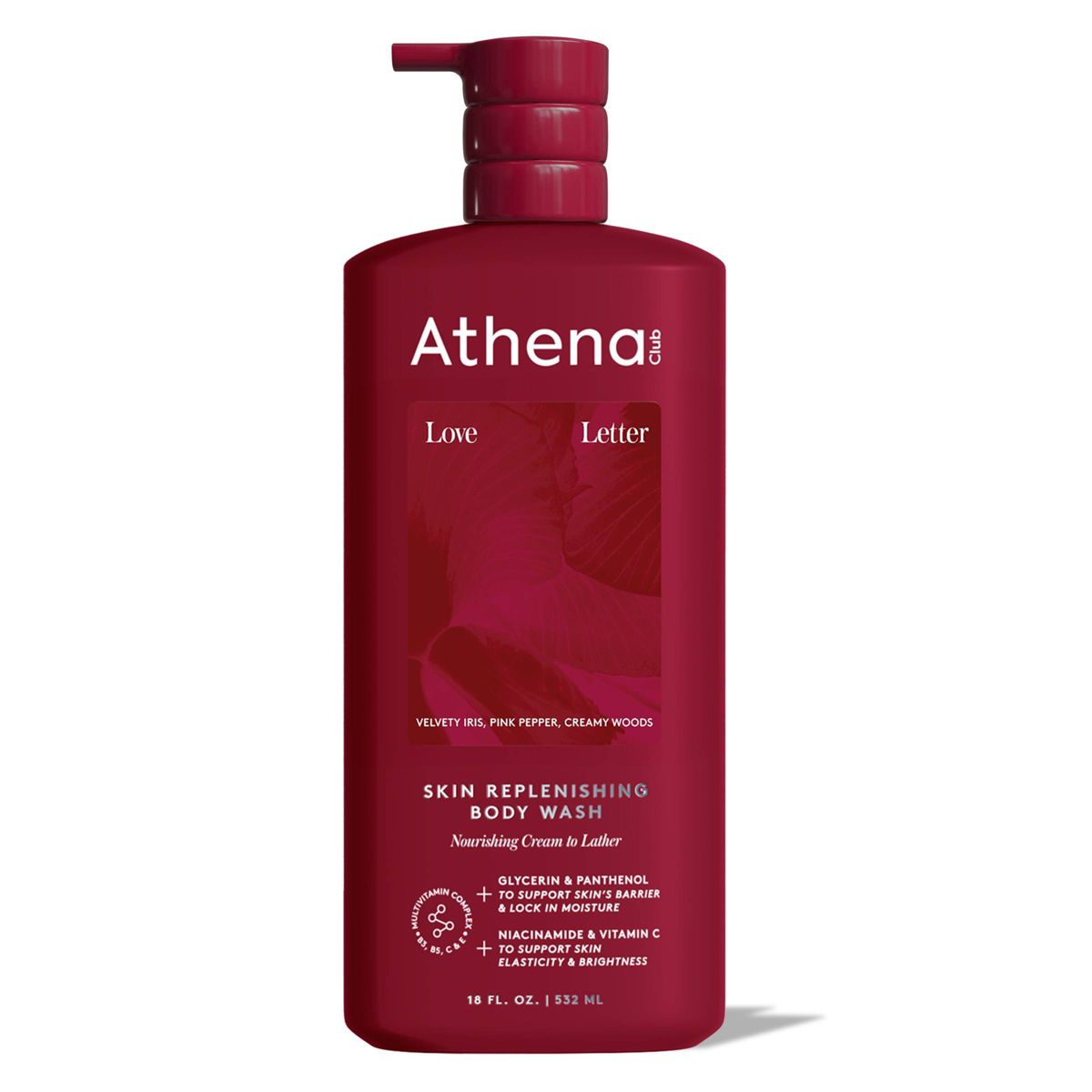 Athena Club Skin Replenishing Body Wash - Love Letter - 18 fl oz