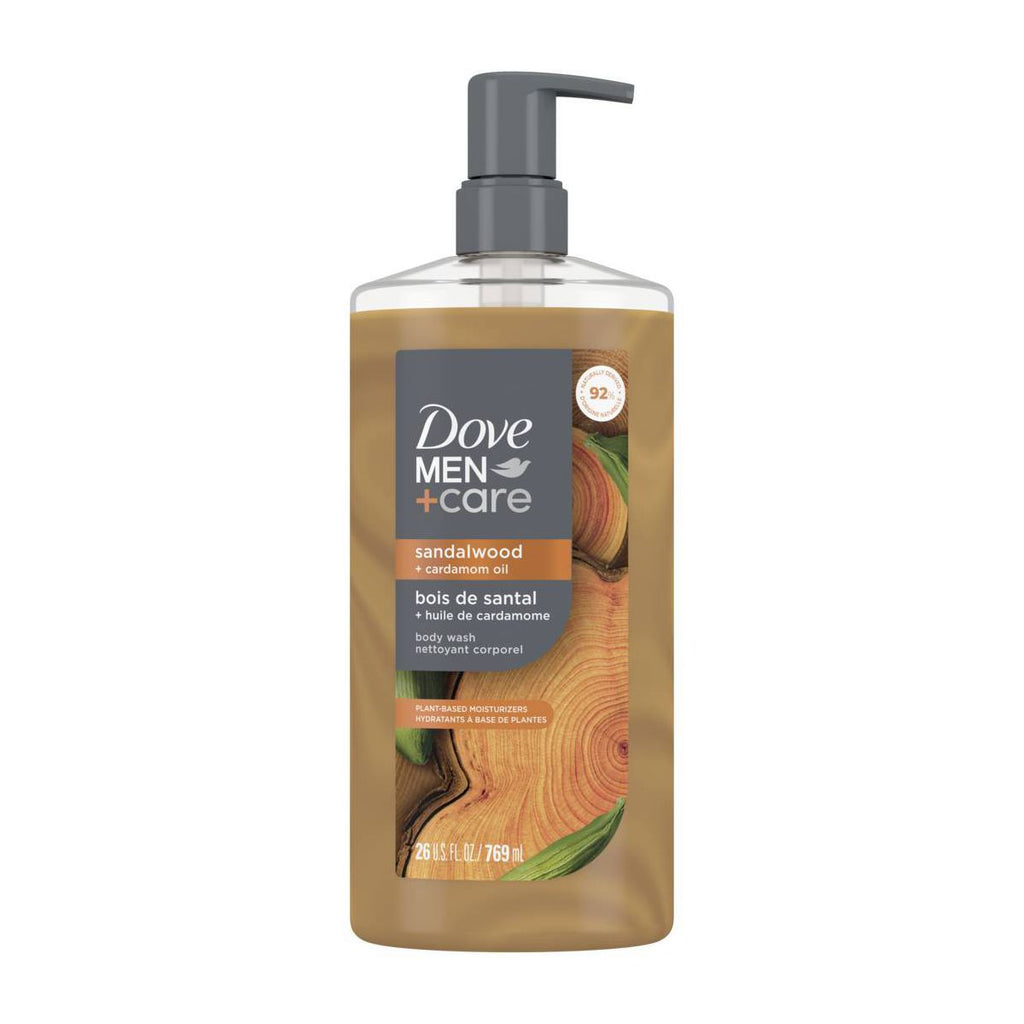 Dove Men+Care Restore Plant Based Body Wash - Sandalwood & Cardamom Oil - 26 fl oz