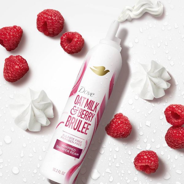 Dove Beauty Whipped Shower Foam - Oat Milk & Berry Brulee - 10.3oz