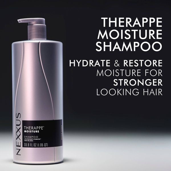 Nexxus Therappe Ultimate Moisture Shampoo for Dry Hair with Elastin Protein and Green Caviar - Silicone-Free - 33.8 fl oz
