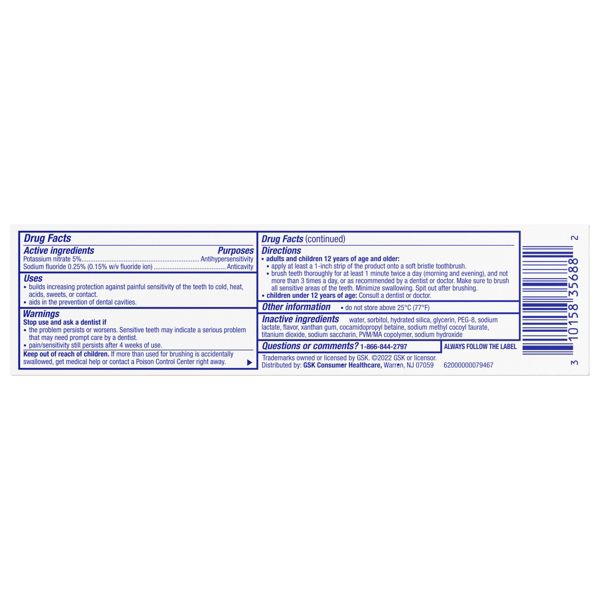 Sensodyne Pronamel Active Shield Whitening Toothpaste - Cool Mint - 3.4oz/3pk