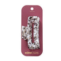 scünci | lüxe Acrylic Open Cut Rectangle Claw Clip - Tort