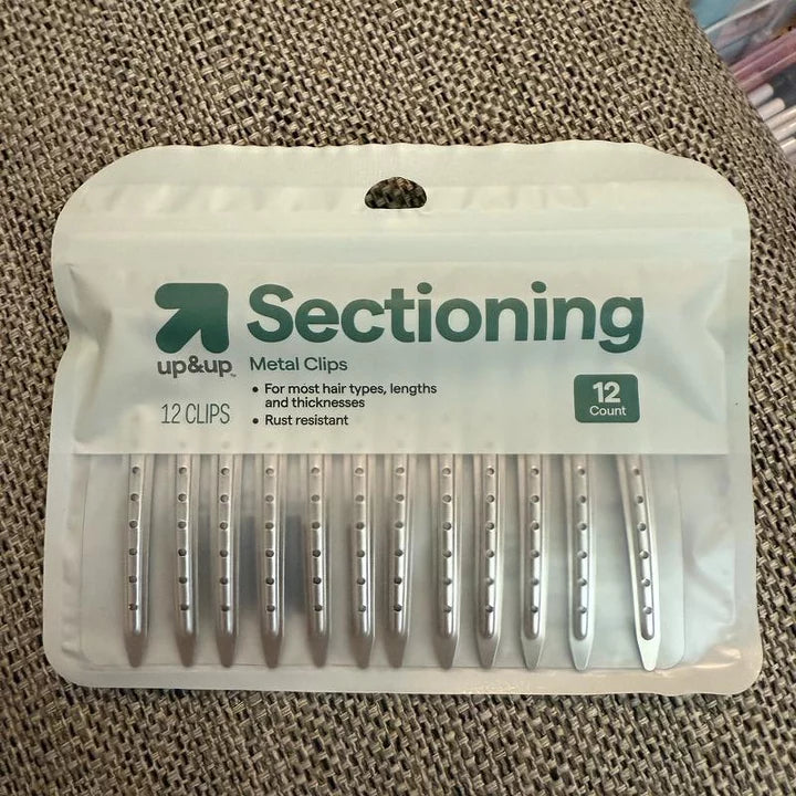 Hair Sectioning Metal Hair Clips - 12pk - Silver - up&up™
