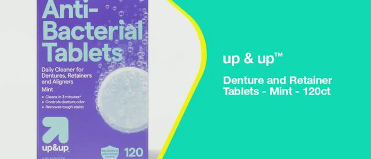 Denture and Retainer Tablets - Mint - 120ct - up&up™