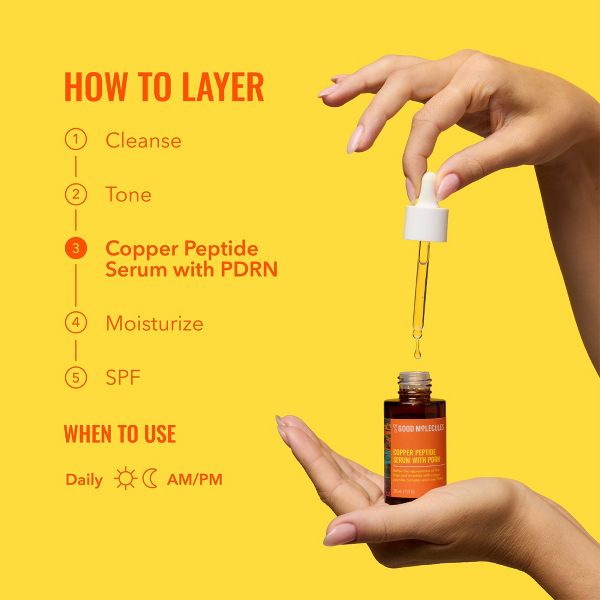 Good Molecules Copper Peptide Face Serum with PDRN - 30ml