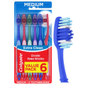 Colgate Extra Clean Manual Toothbrush Medium - 6ct