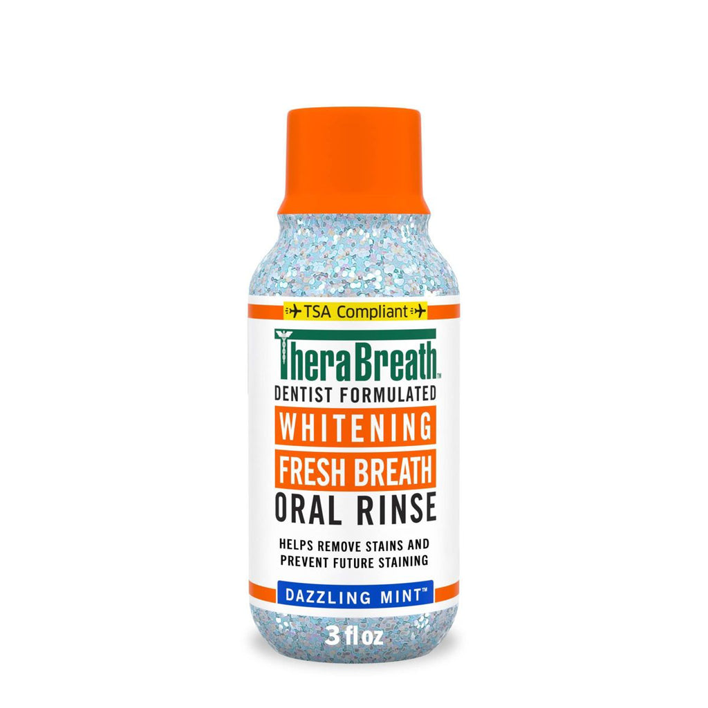 TheraBreath Whitening Mouthwash - Dazzling Mint - 3oz