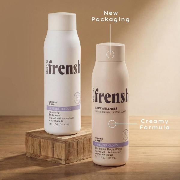 Being Frenshe Renewing and Hydrating Clean Body Wash with Niacinamide - Floral Lavender Cloud - 14 fl oz