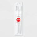 T&T Manual Toothbrush Soft - 2ct - White - Dealworthy™