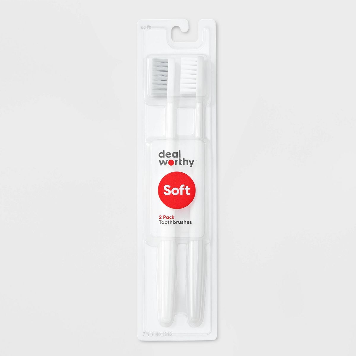 T&T Manual Toothbrush Soft - 2ct - White - Dealworthy™