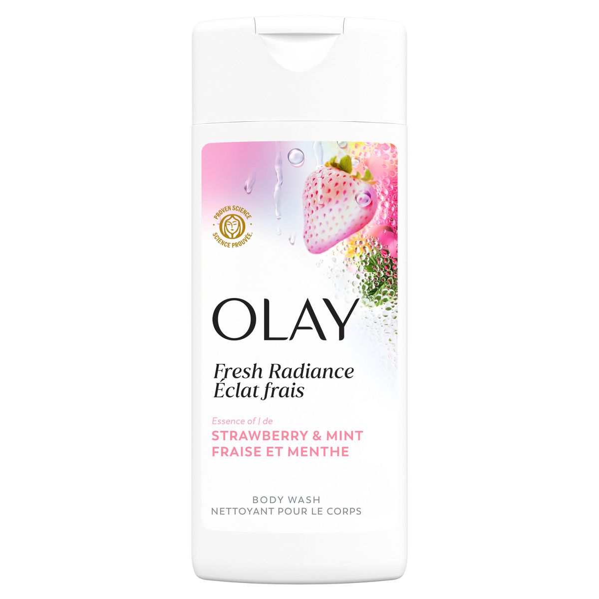 Olay Fresh Outlast Cooling Mini Body Wash - White Strawberry & Mint - Travel Size - 3 fl oz