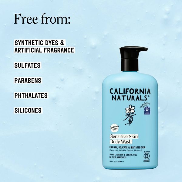 California Naturals Sensitive Skin Body Wash - 16.5 fl oz