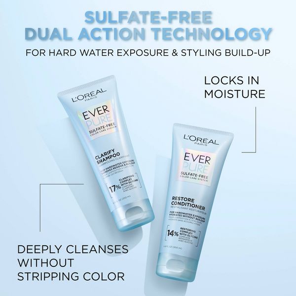 L'Oreal Paris EverPure Restore Conditioner with Antioxidants - 6.8 fl oz
