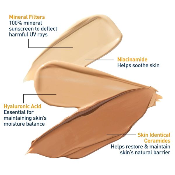 CeraVe Hydrating Mineral Tinted Face Sunscreen Lotion - SPF 30 - Deep - 1.7 fl oz
