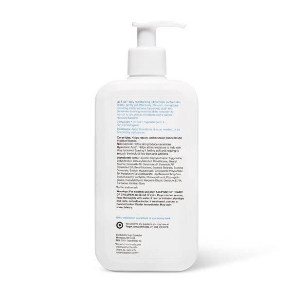 Daily Moisturizing Lotion for Normal to Dry Skin Unscented - 12 fl oz - up&up™