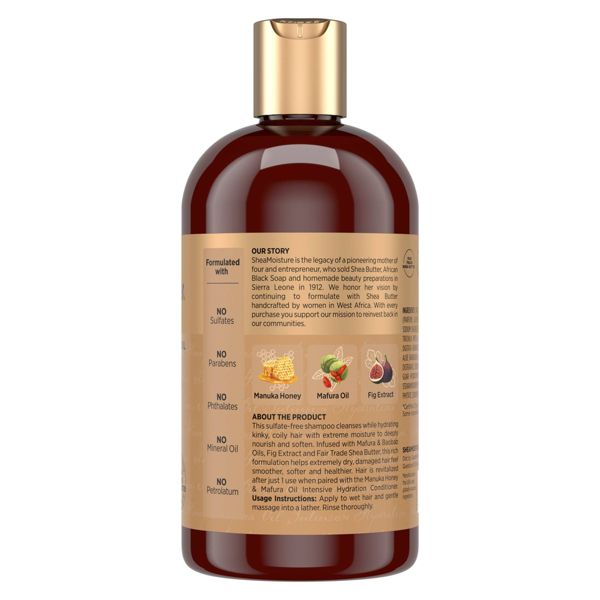 SheaMoisture Manuka Honey & Mafura Hair Oil Intensive Hydration Shampoo - 13 fl oz